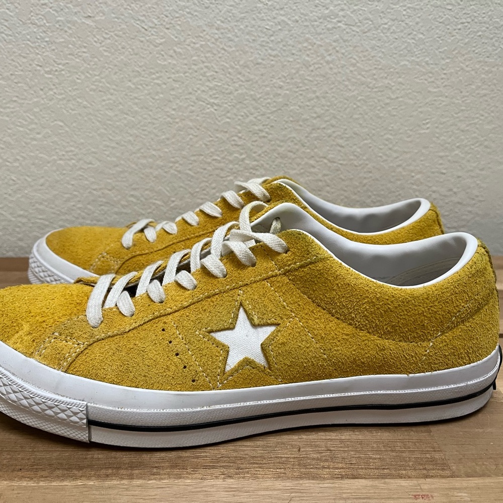 Converse Yellow Suede Sneakers - Picture 6 of 13